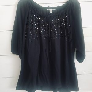 SALE Items 🔥4/$25 French Laundry 18/20 Black Peasant Tunic